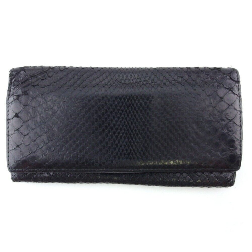 Gucci Long Wallet Python Python Leather Authentic - image 1